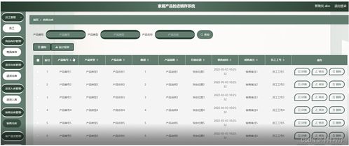 java php node.js python家居产品的进销存系统
